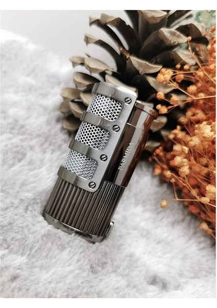 Alsepeteavm Antrasit Gri 3 Torch Rezistanslı Gazlı Çakmak & Cigar