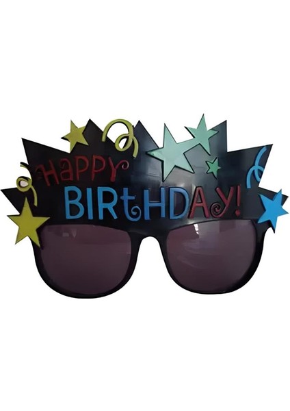 Party Glasses - Colorful Happy Birthday