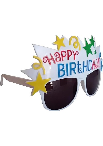 Party Glasses - Colorful Happy Birthday