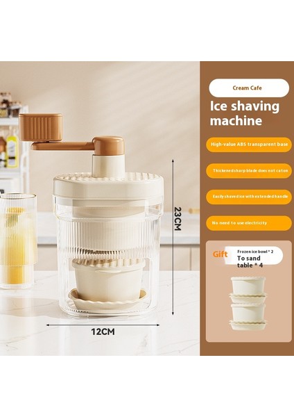 Smoothie El Krank Buz Kırıcı Smoothie Makinesi Ev Küçük Manuel Buz Kırıcı (Yurt Dışından)