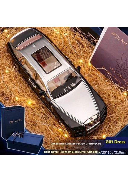 Rolls Royce Alaşımlı Simülasyon Araba Modeli Süs Eşyaları Oyuncak Koleksiyon (Yurt Dışından)