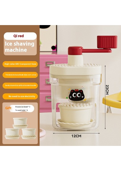 Smoothie El Krank Buz Kırıcı Smoothie Makinesi Ev Küçük Manuel Buz Kırıcı (Yurt Dışından)