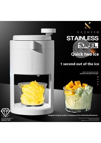 Yeni Buz Tıraş Makinesi Manuel Ev Küçük Buz Tıraş Makinesi El Krank Kırık Buz Smoothie Kırıcı Buz Makinesi (Yurt Dışından)