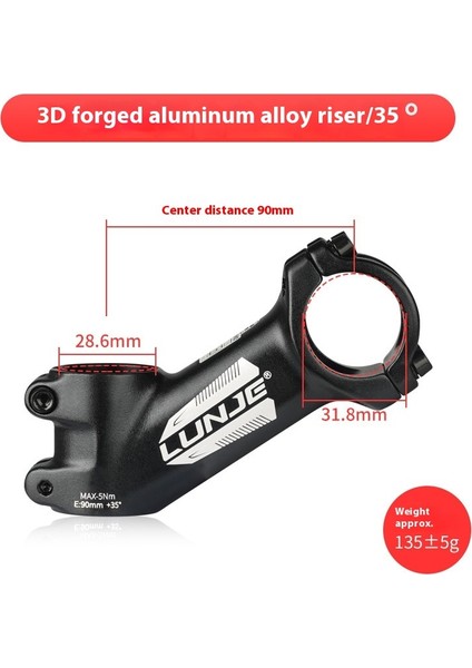 Dağ Bisikleti Gidon Yükseltici Yükseltici Speedway Kısa Gidon 31.8 * 45MM Bisiklet Aksesuarları (Yurt Dışından)