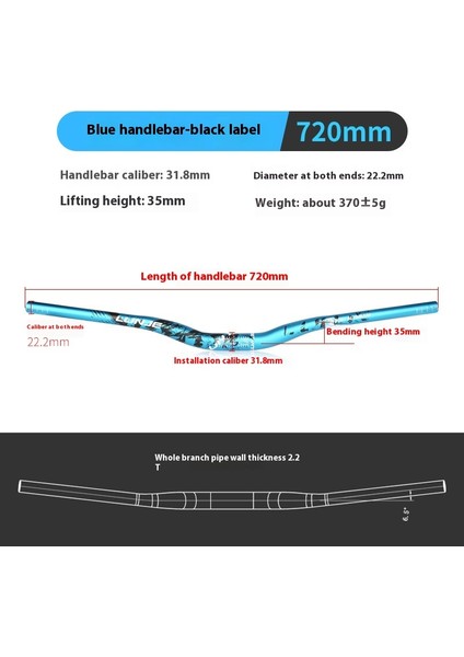 Alüminyum Alaşımlı Katlanır Bisiklet Dağ Bisikleti Gidonu 25.4 Kırlangıç Gidon Düz Gidon Yol Ultra Hafif (Yurt Dışından)