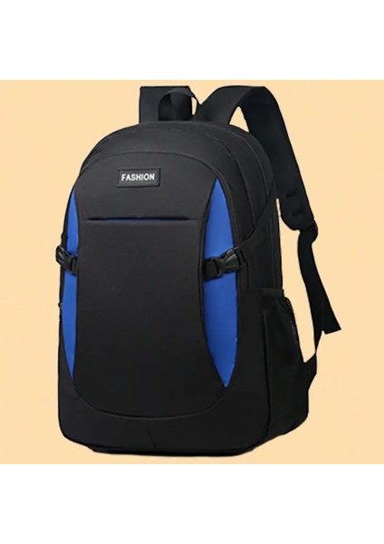 Çift Omuz Sırt Çantası Erkek Çanta Bilgisayar Torbası Büyük Kapasite Çalışmak Için Seyahat Çantası: BJ8118BLUE (Yurt Dışından)