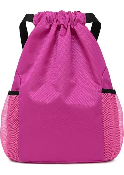 Moda Büyük Kapasiteli Unisex Sırt Çantası Aşınma Dirençli Su Geçirmez Iş, Seyahat Etmek Düz Renk Basit Zarif Çok Işlevli Renk: Gül KIRMIZI-41X33 (Yurt Dışından)