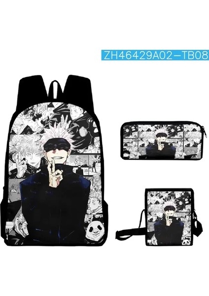 Anime Satoru Gojo Okul Sırt Çantası Dizüstü Bilgisayar Sırt Çantası Erkek Kızlar Genç Okul Çantası Seyahat Çantası Mochila Omuz Bagcolor: Fxbb-22 (Yurt Dışından)