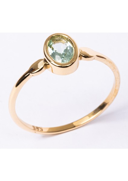 Gümüş Yüzük - Green Taşlı Tek Taş Evlilik Teklifi Yüzüğü-0.90 Karat Kristal Opal 925 Ayar Gümüş Yüzük indirimleri