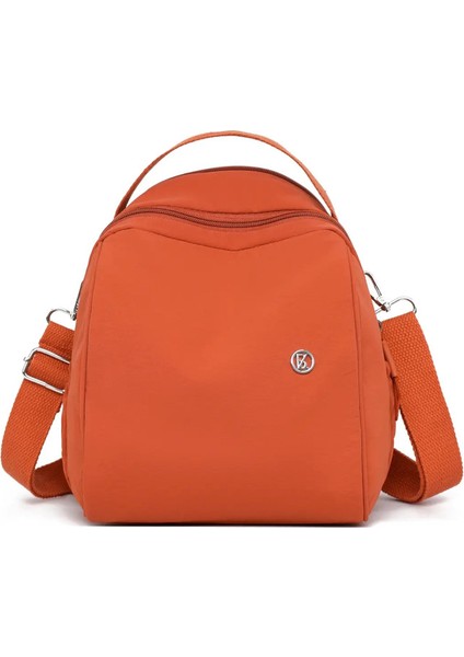Sırt Çantası. Yeni Yaz 2025 Stilleri. Kadın Çantaları. Moda ve Rahat. Naylon Kumaştan Yapılmıştır. Hafif. Kadın Seyahat Çantaları. Renk: Turuncu Kırmızı/boyut: 12 Inç (Yurt Dışından)