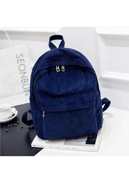 Saf Renk Kadife Sırt Çantası Moda Kadınlar Okul Sırt Çantası Kadınlar Sırt Çantası Genç Kız Okul Çantaları Kadın Mochila Bagpack Packcolor: Gri/boyut: 25X12X34CM (Yurt Dışından)