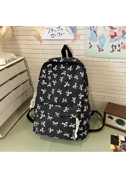 Kadınlar Için Su Geçirmez Naylon Sırt Çantası Basit Düz Renkli Kitap Çantası Seyahat Sırt Çantası Öğrenci Kızlar Için: Pembe (Yurt Dışından)