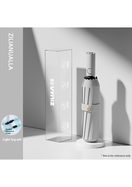 Tam Otomatik Halka Tokalı Şemsiye Büyük Boy Şemsiye Taşınabilir Güçlendirilmiş Güneş Kremi Güneşlik Yağmur ve Parlaklık Çift Kullanımlı (Yurt Dışından)