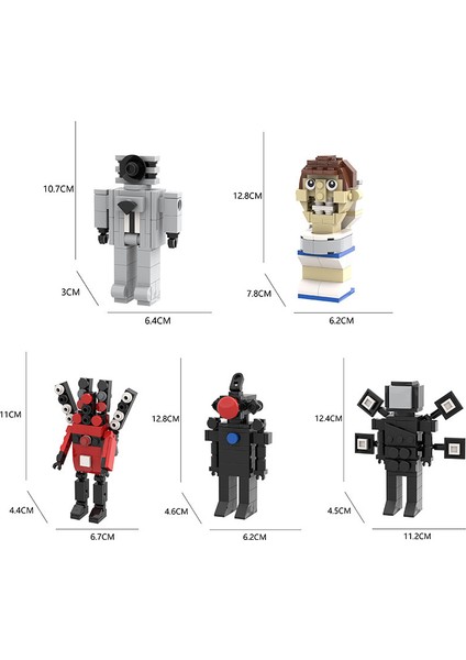 Yeni Skibidi Tuvalet Tuvalet Adam Vs Monitör Adam Yapı Taşı Oyuncakları (Yurt Dışından)