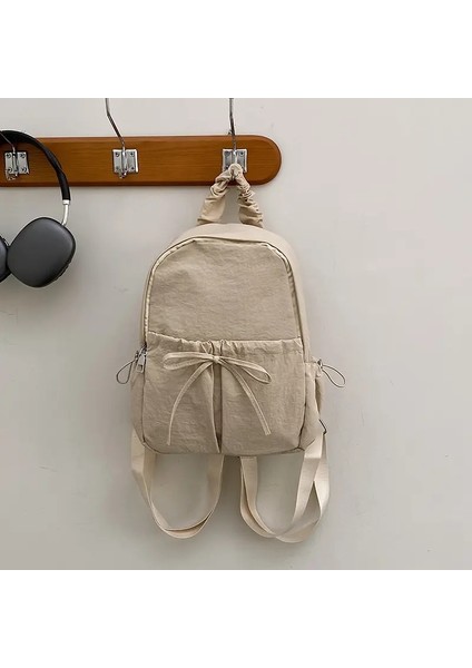 Mini Sırt Çantası Çoklu Cepler Okul Çantası Klasik Düz Renkli Omuz Çantası S/m/l Yumuşak Unisex Dişi Banliyö Seyahat Bagkolor: Siyah/boyut: 12 Inç (Yurt Dışından)