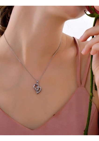 100 Dilde Seni Seviyorum Yazılı Zirkon Taşlı Sevgiliye Özel Tasarım Kadın Paslanmaz Çelik Kolye modelleri