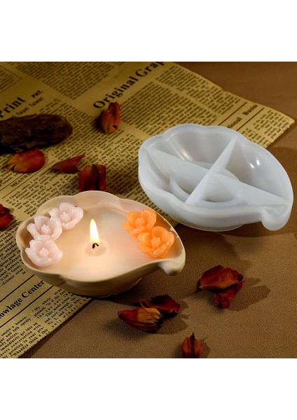 Epoksi Deniz Kabuğu Tealight Mumluk Ev Dekorasyonu Silikon ve Taş Tozu Kalıbı indirimleri