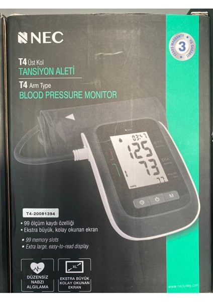 Kol Tipi Dijital Tansiyon Aleti Nec T4 fiyatları