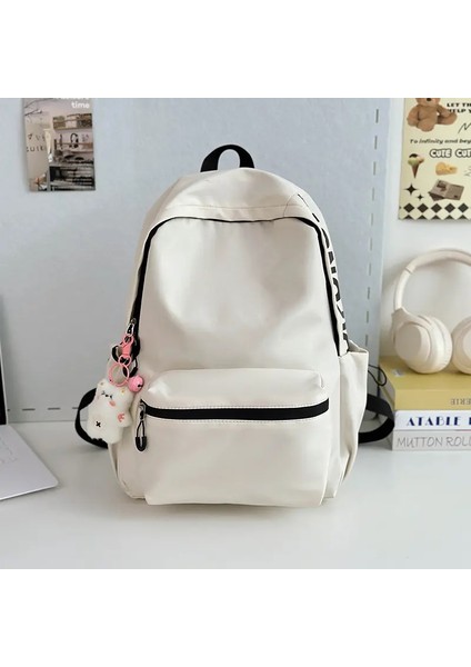 Öğrenciler Okul Çantası Ders Çantası Büyük Kapasiteli Sırt Çantası Su Geçirmez Açık Seyahat Sırt Çantası Tote Hediyesi: Siyah (Yurt Dışından)