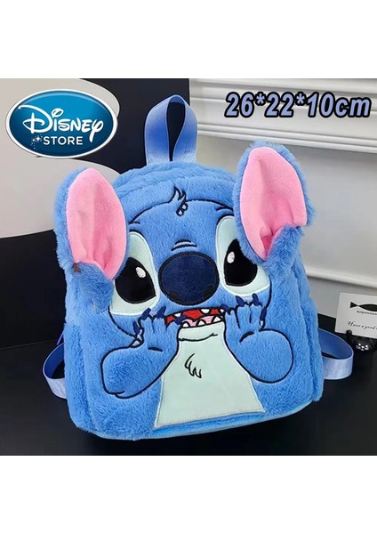 Disney Cartoon Mickey Mouse Sevimli Moda Sırt Çantası Kadınlar Minnie Canvas School Bag Moda Büyük Kapasite Sırt Çantası Kızlar Mochilacolor: Stitch Bag-05 (Yurt Dışından)