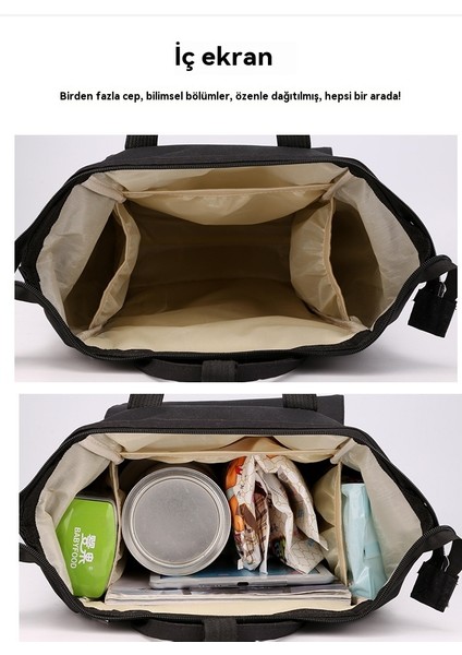 Gündelik Sevimli Kedi Kulaklı Anne Çanta Sırt Çantası Çok Fonksiyonlu Büyük Kapasiteli Omuz Bebek Çantası (Yurt Dışından) fırsatları