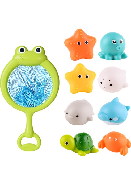 Çocuk Banyo Banyo Indüksiyon Işık Hayvan Su Oyuncakları (Yurt Dışından)