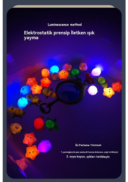 Çocuk Banyo Banyo Indüksiyon Işık Hayvan Su Oyuncakları (Yurt Dışından) modelleri