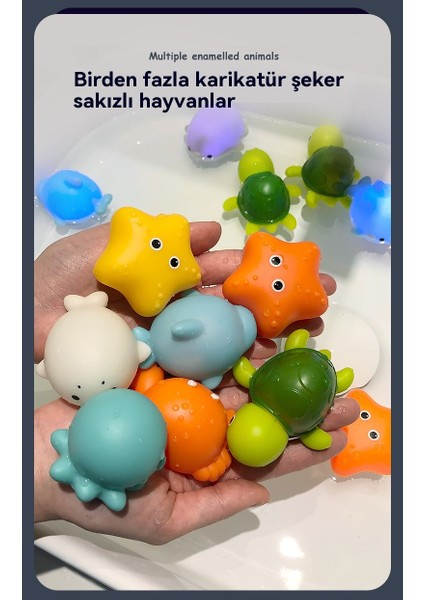 Çocuk Banyo Banyo Indüksiyon Işık Hayvan Su Oyuncakları (Yurt Dışından) fırsatları