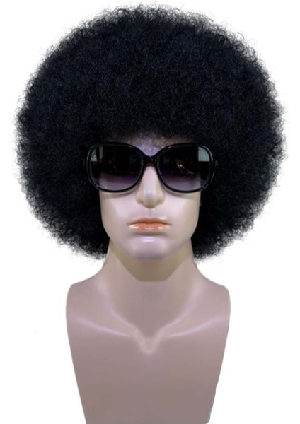 Avrupa ve Amerikan Erkek Yüksek Sıcaklık Küçük Rulo Kabarık Kısa Kıvırcık Saç Peruk Başlık (Yurt Dışından)