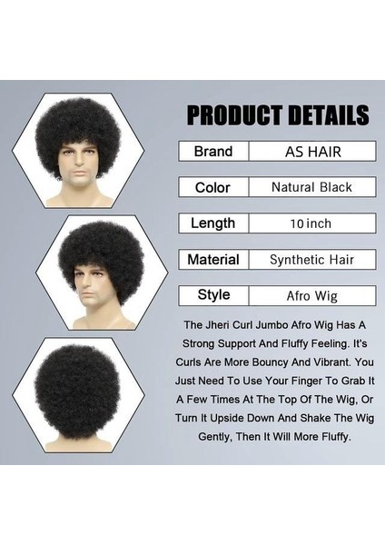 Avrupa ve Amerikan Erkek Yüksek Sıcaklık Küçük Rulo Kabarık Kısa Kıvırcık Saç Peruk Başlık (Yurt Dışından) modelleri