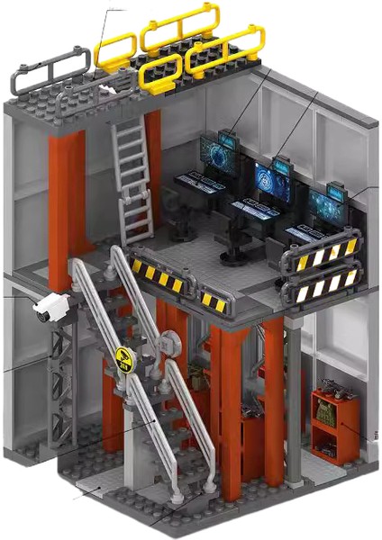 Çocuk Sahne Hangar Küçük Pelet Montaj Blokları Oyuncak (Yurt Dışından)