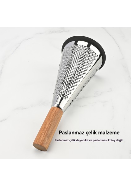 Mutfak Paslanmaz Çelik Dikey Konik Çok Fonksiyonlu Kavun Meyve ve Sebze Üç Taraflı Silici (Yurt Dışından) modelleri