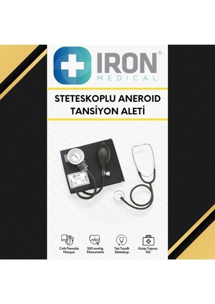 Steteskoplu Aneroid Cırtlı Tansiyon Aleti