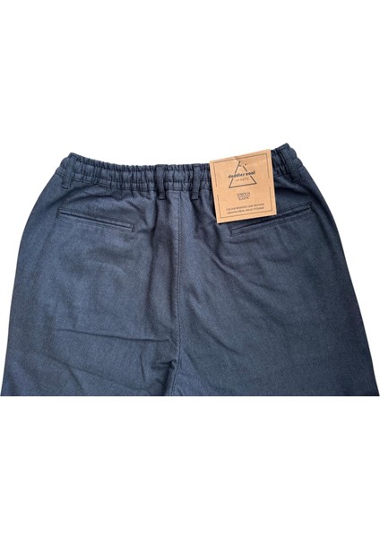 Lacivert Dokuma Pamuklu Jogging Fit Erkek Pantolon modelleri