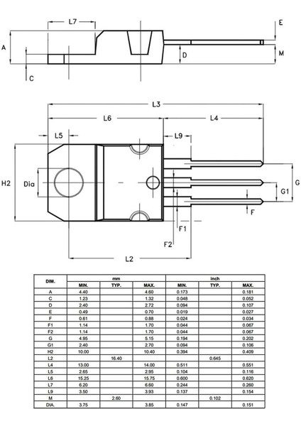 TIP41C Transistör Bjt TO220 Npn 6A 100V - 10 Adet indirimleri