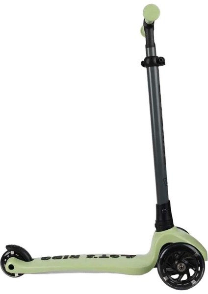 Nessiworld Let's Ride Two Işıklı Katlanabilir 3 Tekerlekli Scooter Yeşil fiyatları