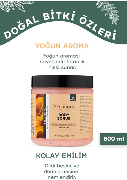 Kayısılı Scrub Peeling 800ML Salon Boy Arındırıcı&nemlendirici