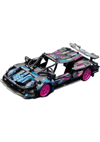 Puzzle Spor Araba Yapı Taşı Oyuncakları Bumerang Araba Monte Edilmiş Model (Yurt Dışından)