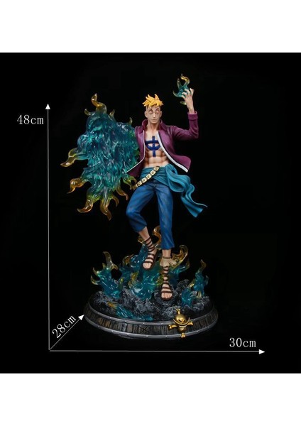 King Of Thieves Fantasy Marco Immortal Handpiece Model Süs Heykeli Hediye Yanabilir (Yurt Dışından)