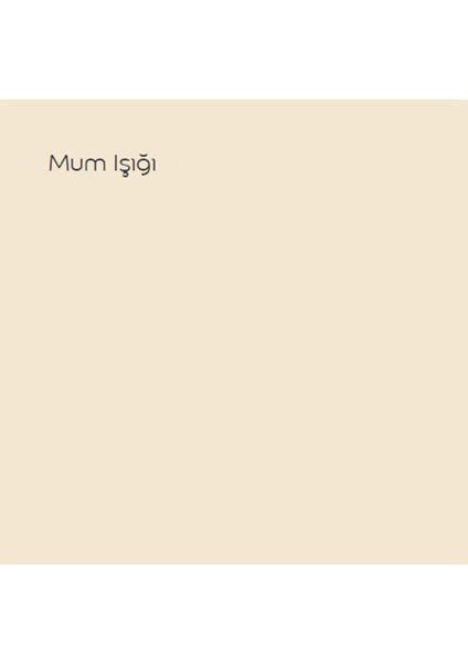 Plastik Mat Iç Cephe Boyası Mum Işığı 15 Lt (20 Kg)