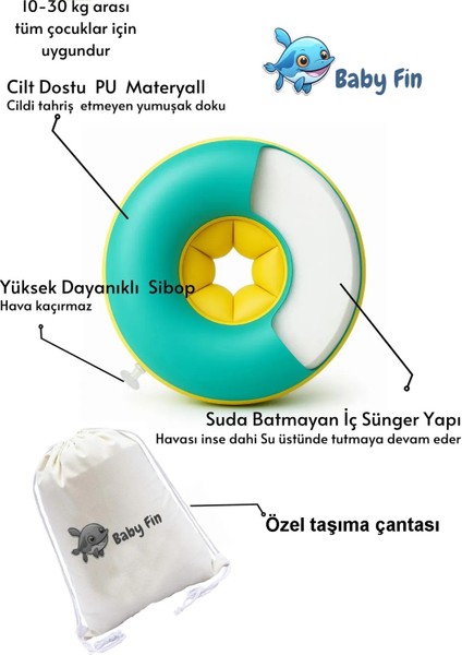 Bebek Havuz Yüzme Kolluğu _ Baby Fin Başlangıç Seviye Çocuk Yüzme Kolluğu fiyatları