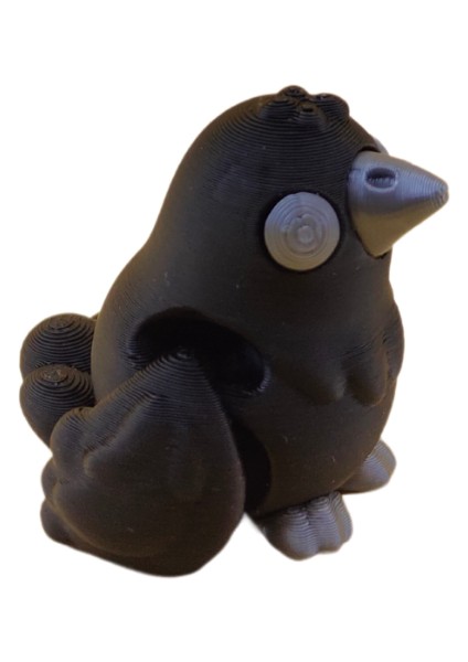 Karga Figür - 3D Kuş Temalı Mini Oyuncak