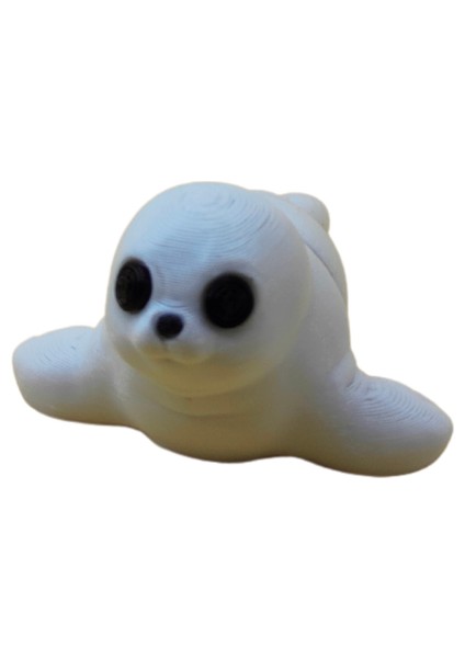 Beyaz Fok Figür - 3D Kutup Hayvanı modelleri