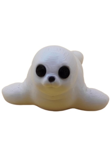 Beyaz Fok Figür - 3D Kutup Hayvanı