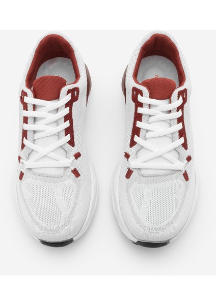 Kadın Sneaker Örgü Triko Koşu ve Yürüyüş Spor Ayakkabı Sinta Bordo
