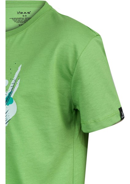 Aja Çocuk Baskılı T-Shirt Yeşil 216