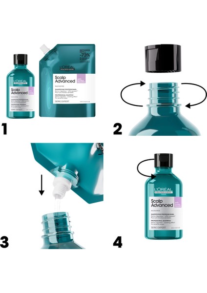 Scalp Advanced Hassas Saç Derisi İçin Profesyonel Refill Şampuan 500 ml