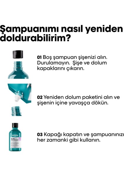 Scalp Advanced Hassas Saç Derisi İçin Profesyonel Refill Şampuan 500 ml
