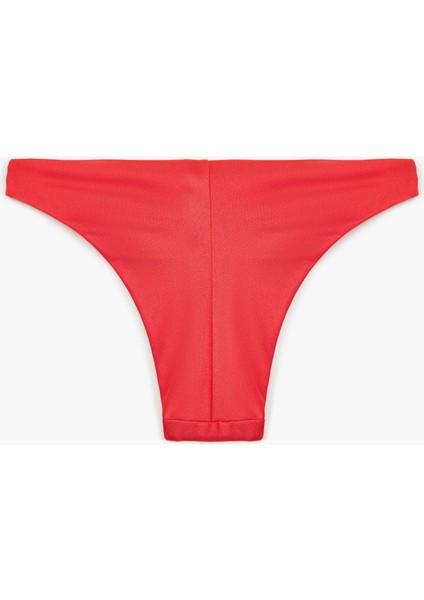 Parlak Yüksek Bel Brazilian Bikini Altı