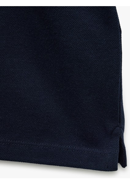 Kısa Kollu Pike Kumaş Regular Fit Pamuklu Düğmeli Hakim Yaka Tişört fırsatları